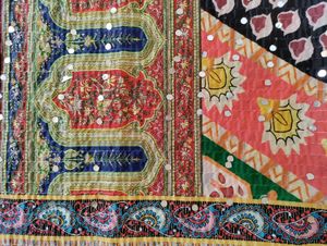 Festive Dupatta With Real Mirror Work
