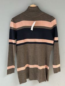 Striped Turtleneck Sweater