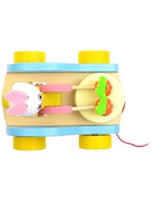 Wooden Drum Pull along toy for earlly