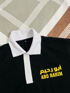 Black And White Half T-Shirt For Men