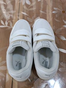 Puma Unisex White Sneakers UK4