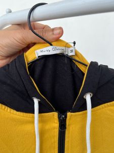 Stylish Yellow & Black Hoodie