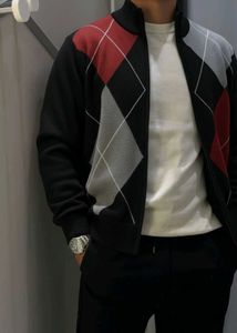 🇦🇮Men Zipper Front Open Full Sleeves Sweater