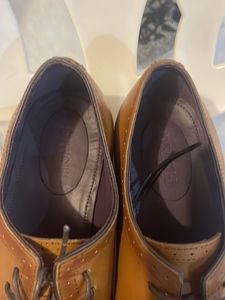 Tan Leather Wingtip Dress Shoes