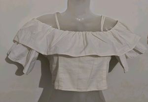 Off Shoulder Crop Top