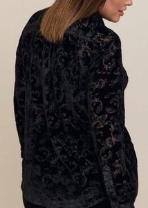 Imported Black Velvet Top