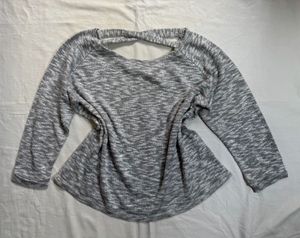 Silver knit sweater