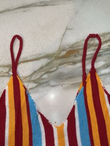 Striped Knit Cami Top