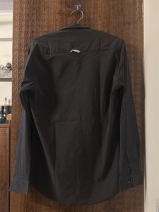 Grey Shirt  Long Sleeve Button-Down