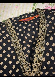Elegant Black &amp; Gold Co Ord Set