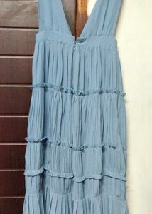 Blue Tiered Maxi Dress