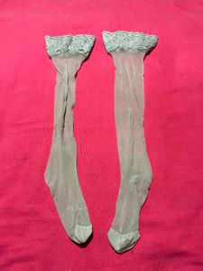 SHEIN Lace Slip Set with Stockings