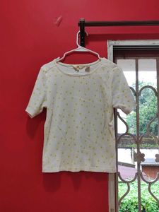 Levi's White & Yellow Floral Short Sleeve Tshirt
