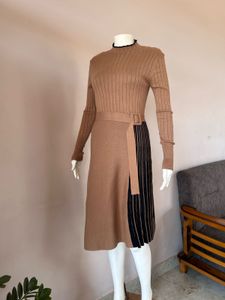 Brown Sweater Dress Fixed Price