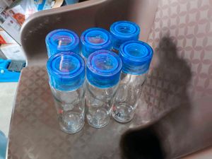 Cello H2O Water Glass Fridge Bottle 6 Set