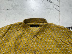 Block Printed Mustard Shirt