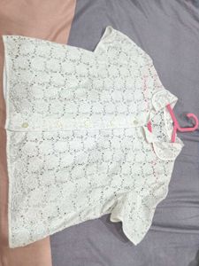 White Crop Shirt