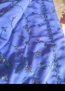 Embellished Saree For Party