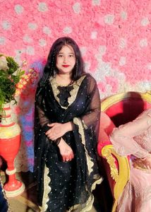 Elegant Black Net Dupatta