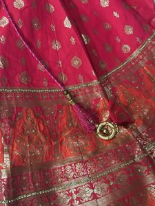 HEAVY BRIDAL BANARSI SILK LEHNGA BROCADE WORK