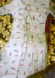 Cotton Blend Top Sky Gray Color