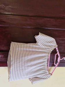 Striped Off-Shoulder Top