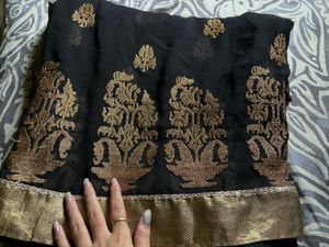 Black Party Wear Saree