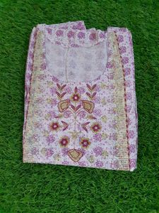 Light Magenta White Anarkali