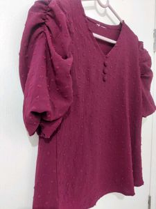 Puffed Sleeves Top