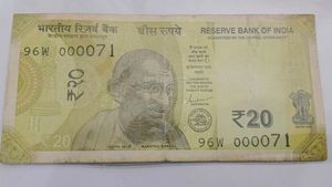 Fancy Number Note 000071