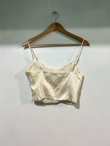 Silky Cowl Neck corset top