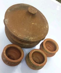 Mud Dinner set 14 pic Large container Mutka cups