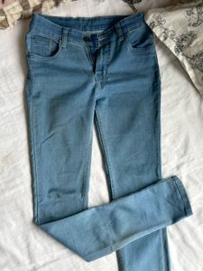 Blue Slim Fit Jeans Mid waist