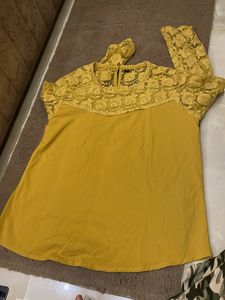 Yellow Lace Top