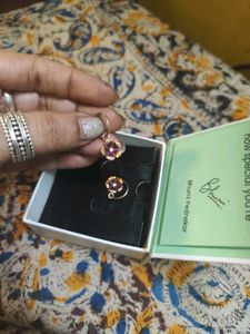 92.5 GIVA Rose Gold Drop Hoops