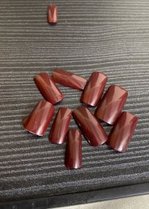 Wine Acrylic Nails