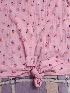 Floral Print Pink Top