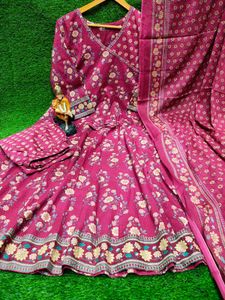 _New anarkali Angrakha kurta set with new style
