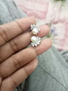 Fresh Water Pearl Sterling Silver Stud Earrings