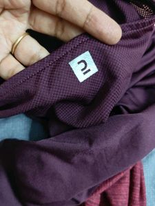 Maroon Workout Top
