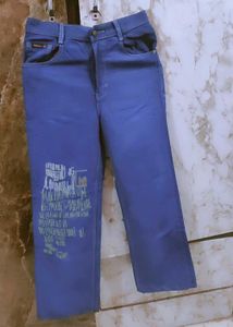 Stylish Blue Jeans Girls Baggy Style