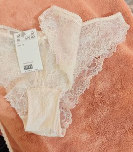 H&amp;M Lace  Briefs Set Of 2 With Socks