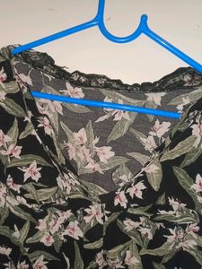 Floral Print Crop Top