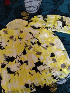 Floral Yellow Stylish Top