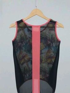 Printed Sleeveless Top