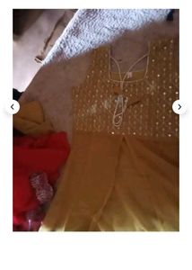Golden Yellow Indian Kurta Palazzo Set