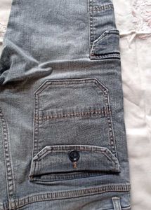 Stylish Denim Cargo Jeans