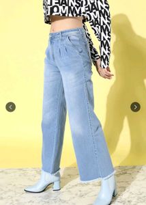 Wide Leg Denim Jeans