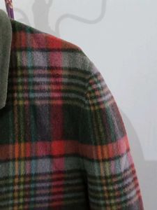 Vintage Plaid Wool Blazer