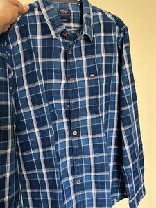 Arrow Slim Fit Checkered Blue Shirt For Men